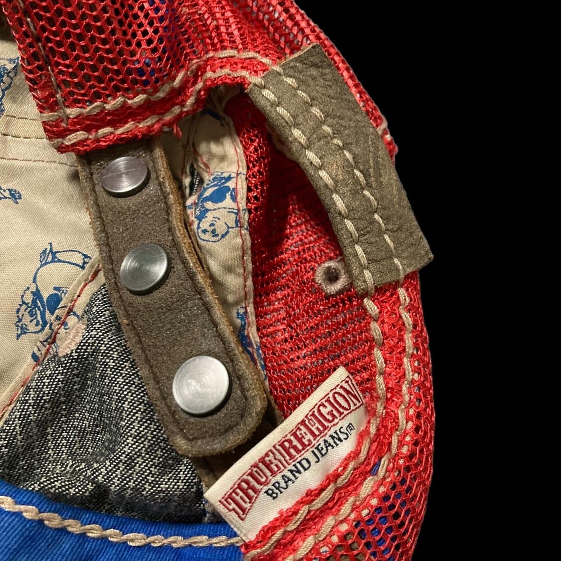 빈티지 트루릴리전 그런지 디테일 매쉬 트러커캡 상품이미지7