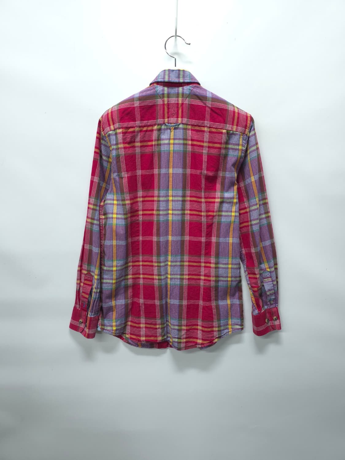 타미힐피거 여성 슬림핏 레드 체크 셔츠(66~66반) 상품이미지8