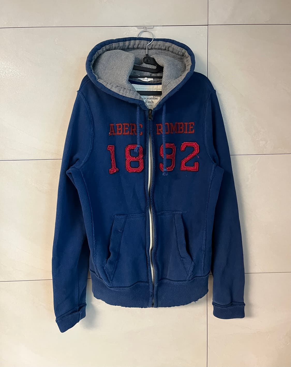 아베크롬비 네이비,블루 후드집업 (M)  상품이미지2