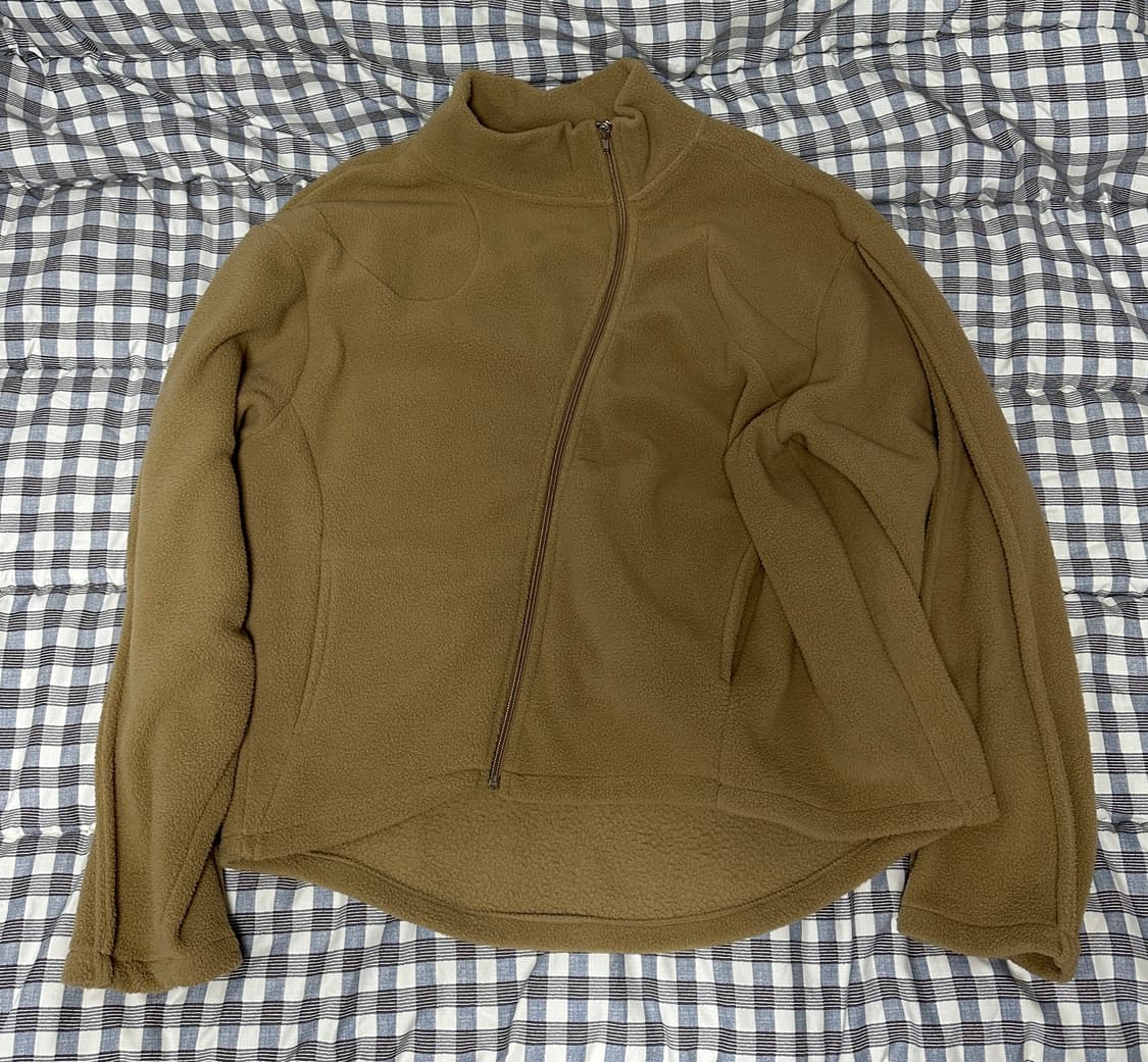 9999아카이브/웨이브 플리스 자켓/베이지 XL 상품이미지1