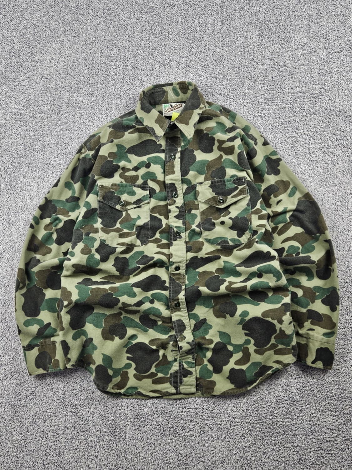 80's USA THE WOODSMAN 카모 헌팅 셔츠 (L)/10537 상품이미지1