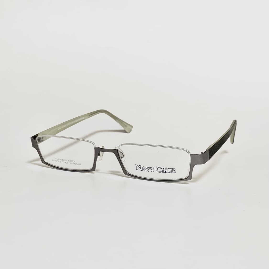 945 데드스탁 역반무테 실버 안경 하단 프레임 스테인리스 스틸 픽키 상품이미지5