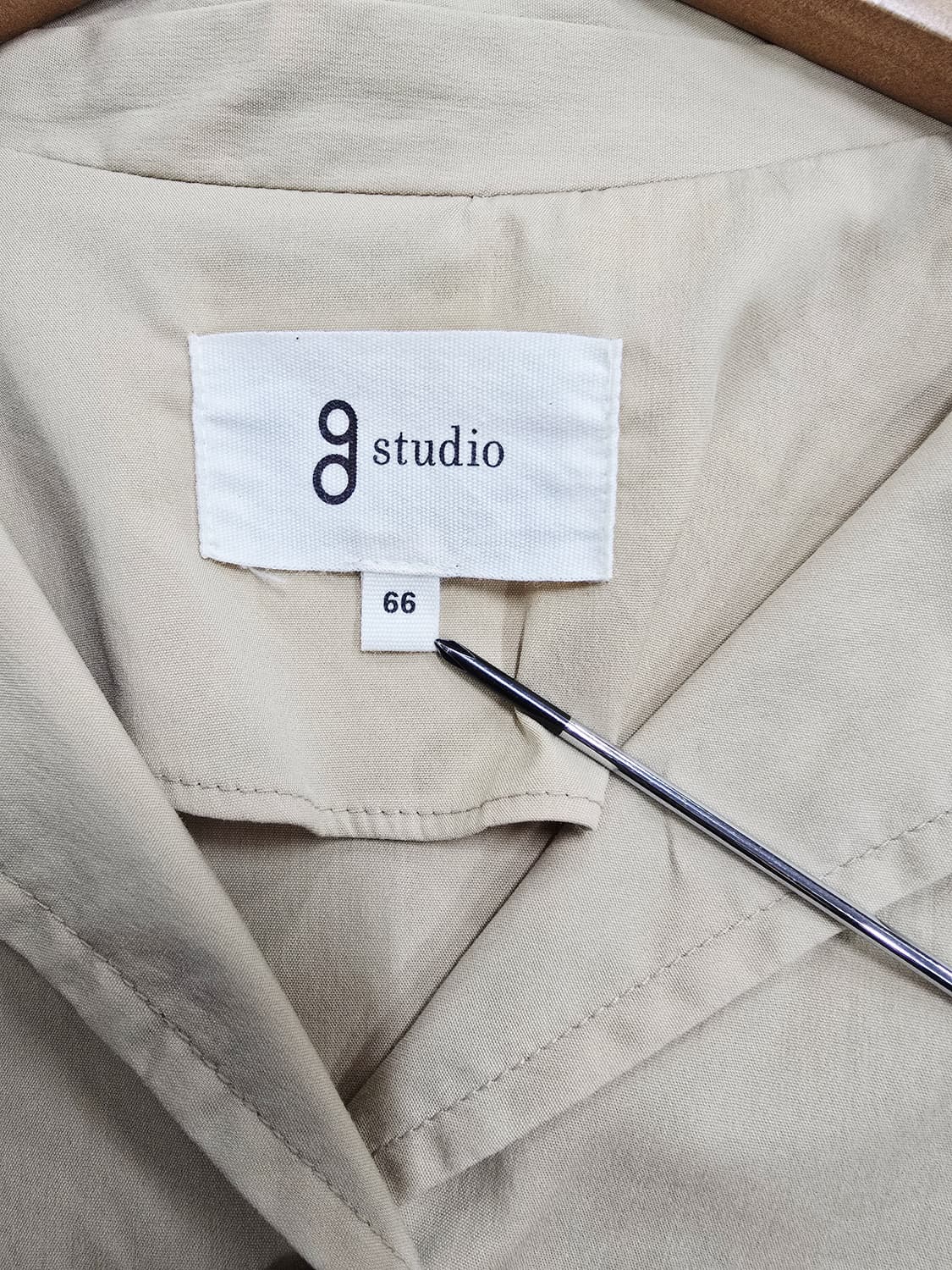 g studio 베이지색 자켓 7부 상품이미지8