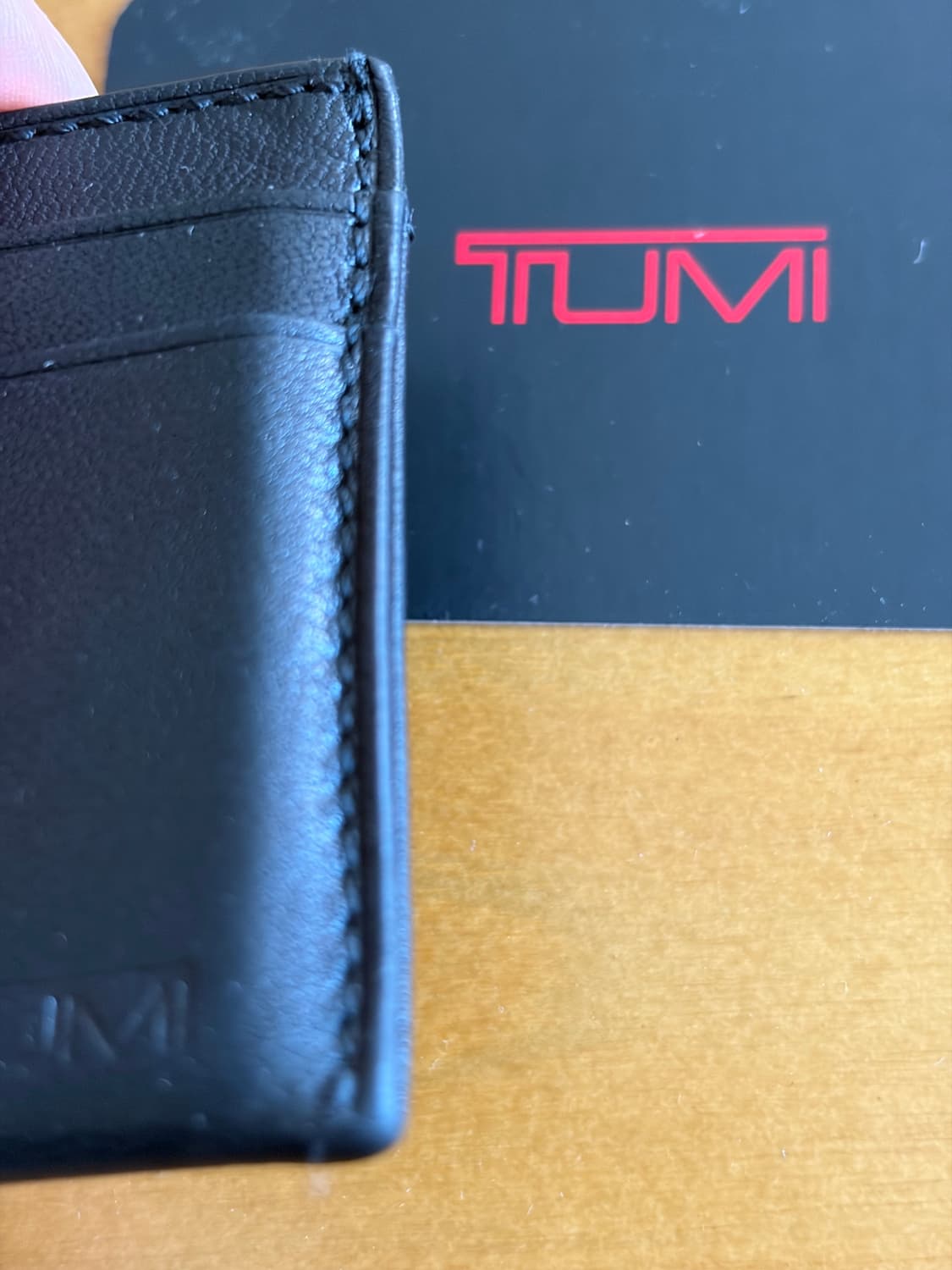 [풀구성/S급] 투미(TUMI) 챔버스 슬림 카드 케이스 - 사피르 케어 상품이미지4