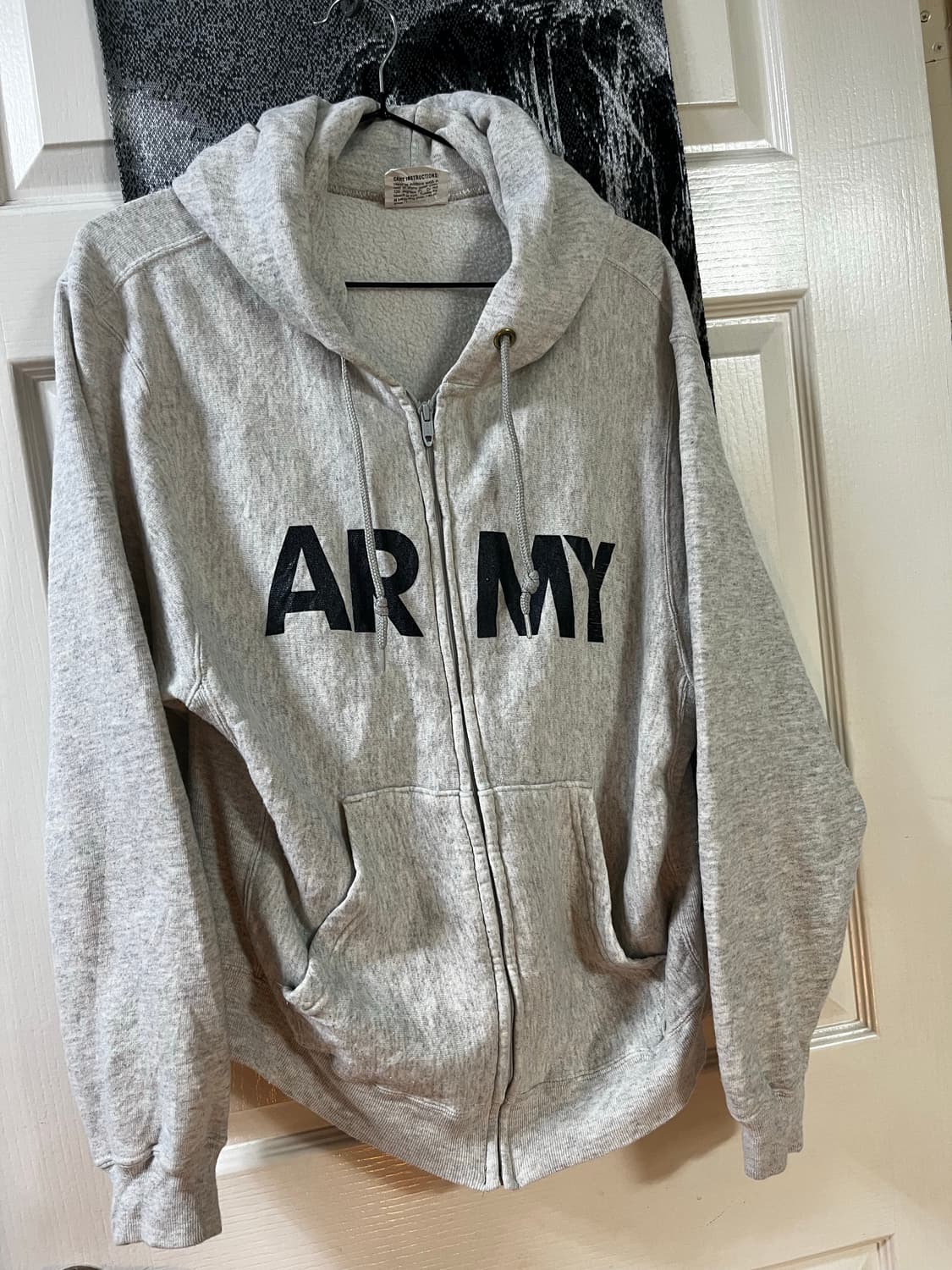 90s US ARMY 후드집업 M 빈티지 탈론지퍼 상품이미지1