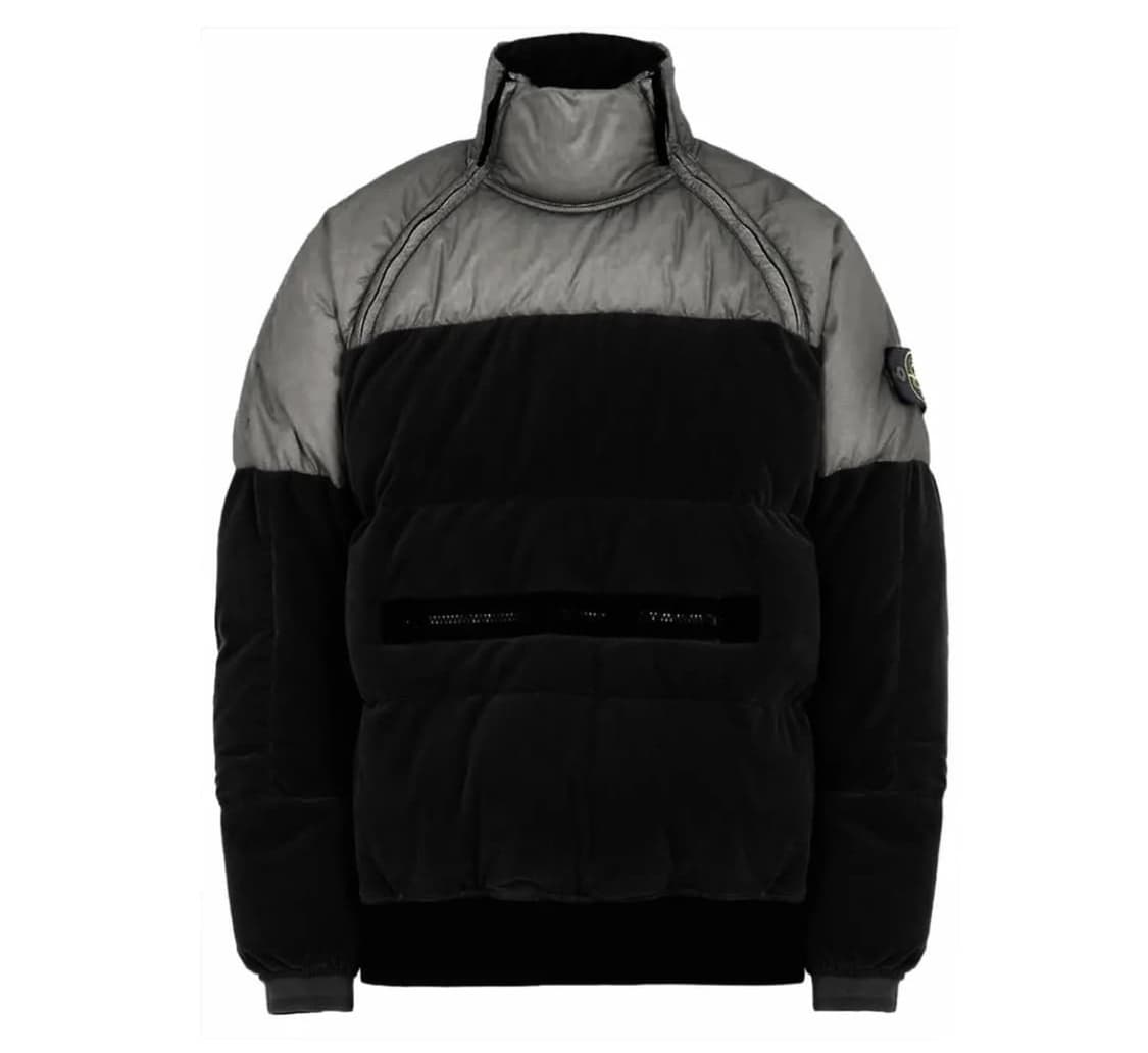 스톤아일랜드 x 바니스뉴욕 벨벳 아노락 L(105) 블랙 상품이미지8