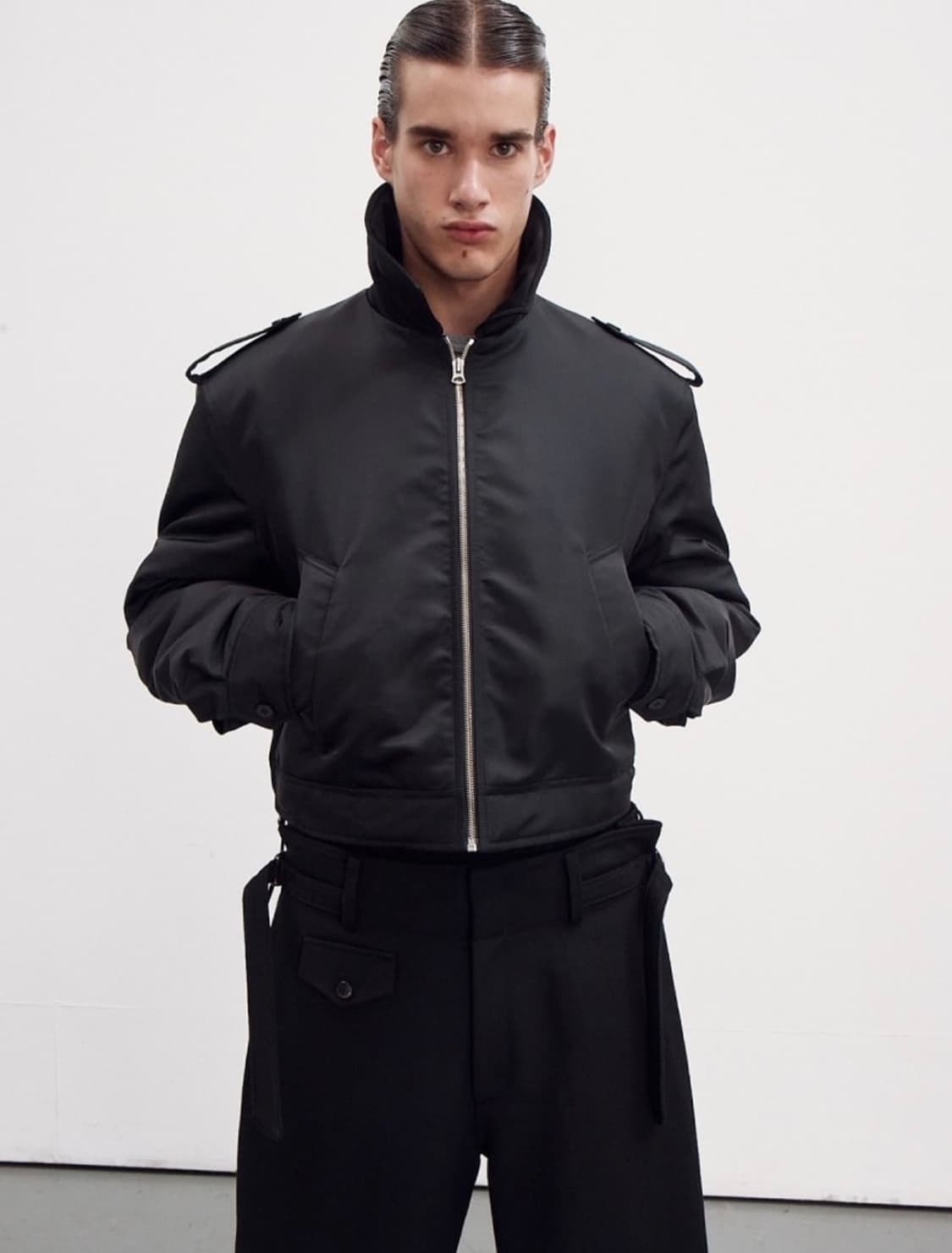 [L] 렉토 나일론 견장 봄버 상품이미지4