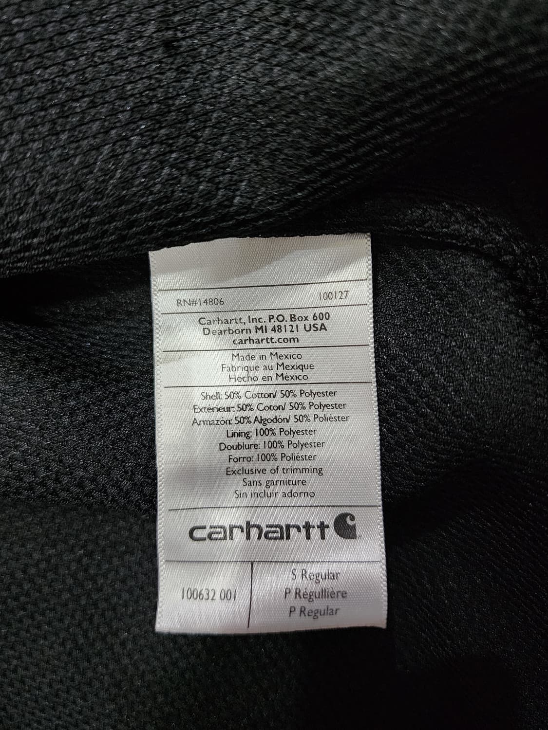 칼하트 써멀 레인디펜더 후드집업 S 상품이미지9