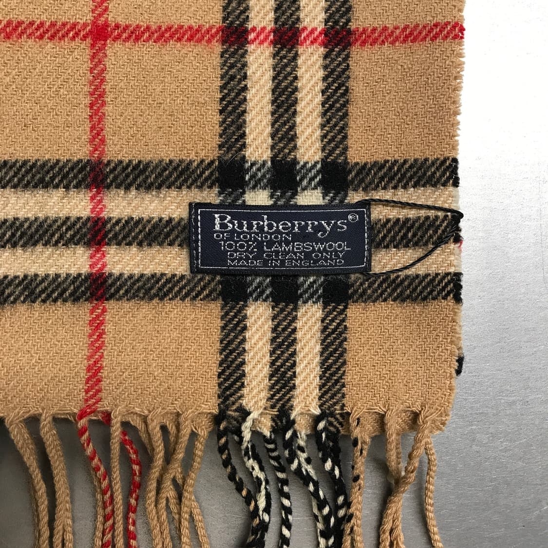 버버리 정품 램스울 머플러 베이지 상품이미지4