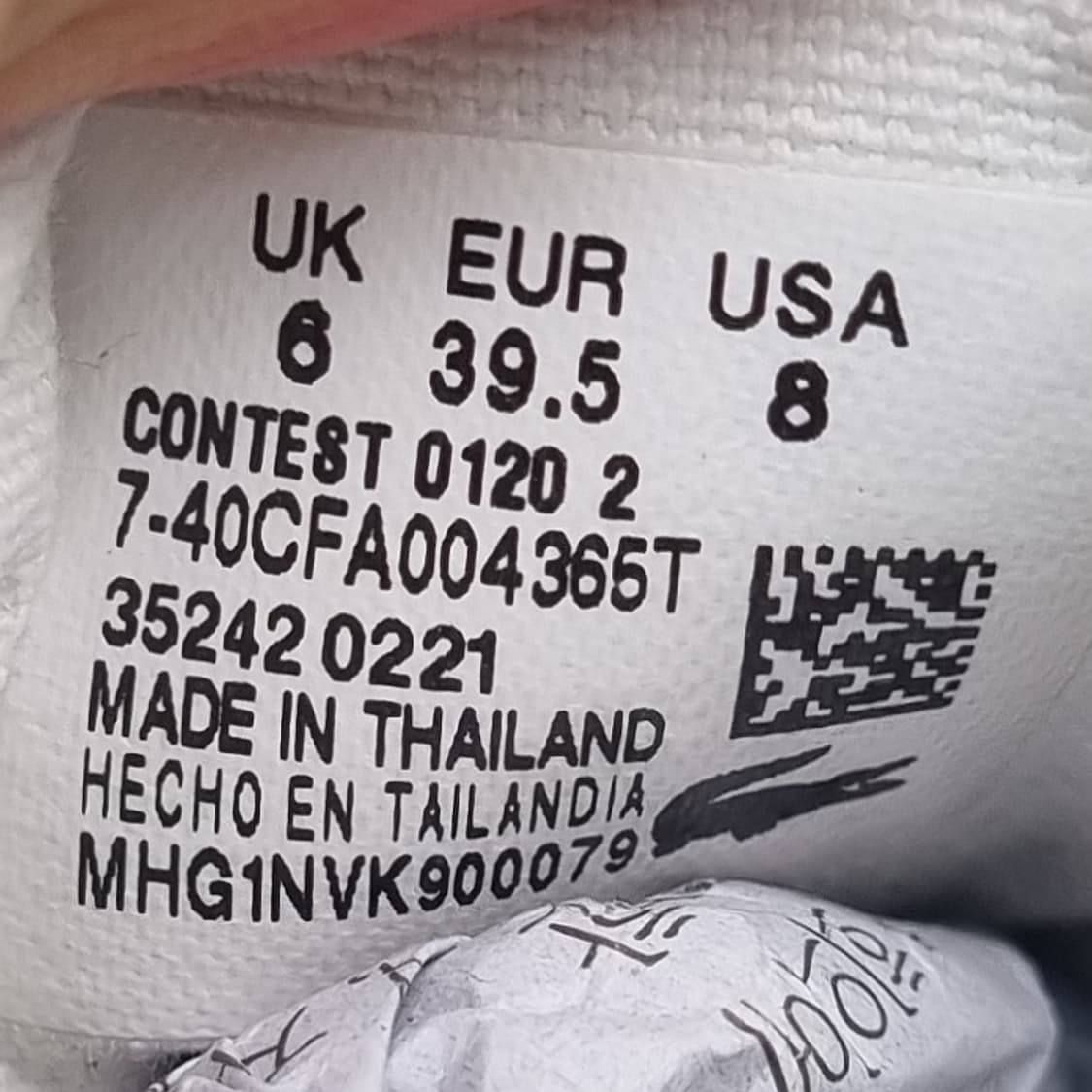 라코스테 콘테스트 스니커즈 39.5 250 상품이미지6