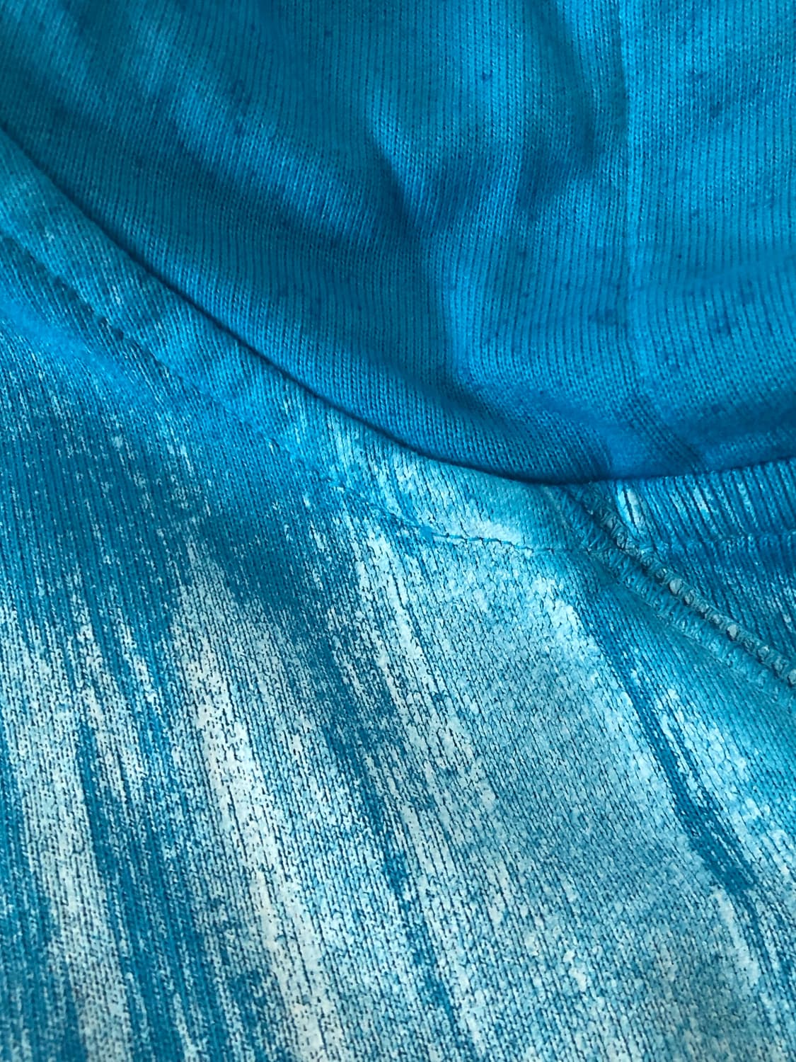 디젤(DIESEL) 페인트 가공 롱 후드티 상품이미지5