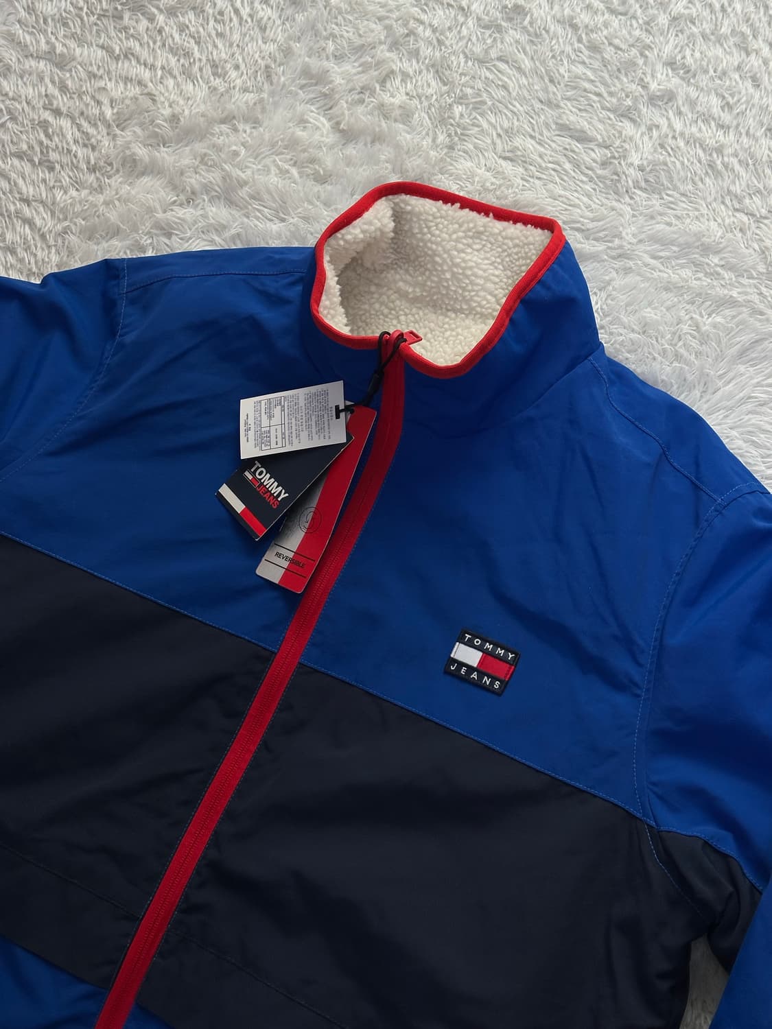 타미진스 양털/컬러블록 리버시블 자켓 XL 105/110 상품이미지6