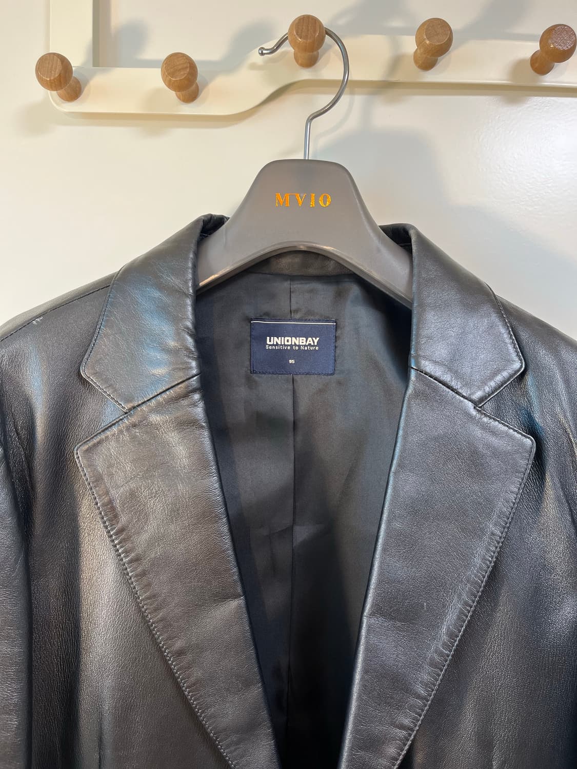 유니온베이 양가죽 자켓 블랙 95 상품이미지2