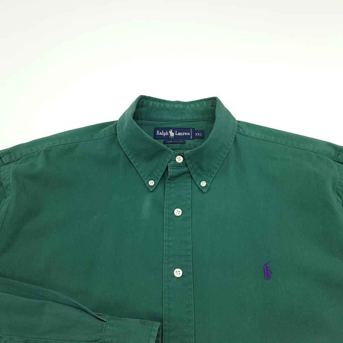 CN905 2XL 폴로 랄프로렌 그린 긴팔 셔츠 남방 상품이미지3