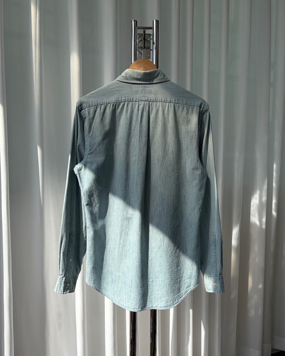 [M]폴로 랄프로렌 샴브레이 데님 셔츠 상품이미지4