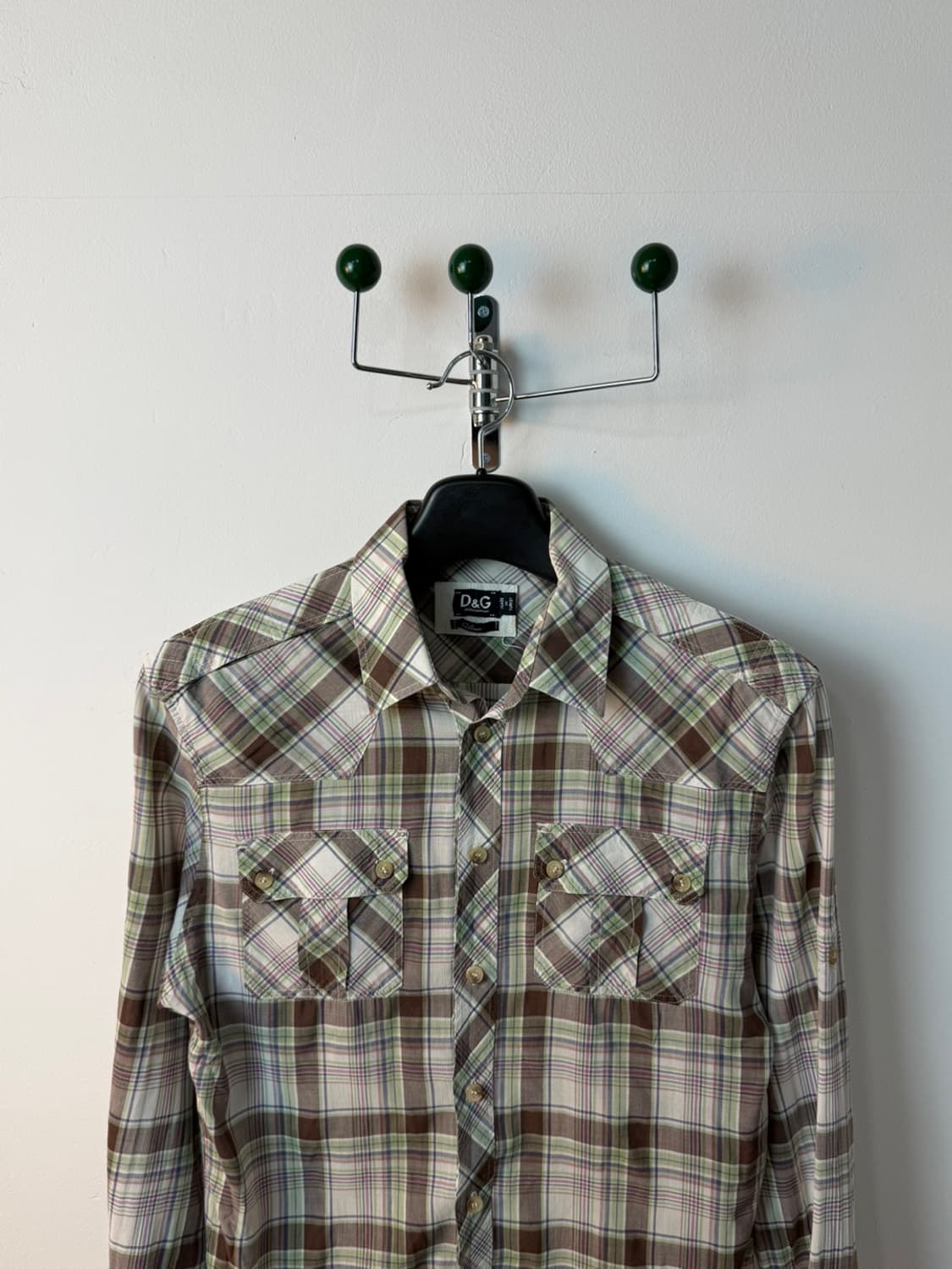 돌체앤가바나 체크 웨스턴 셔츠 상품이미지2
