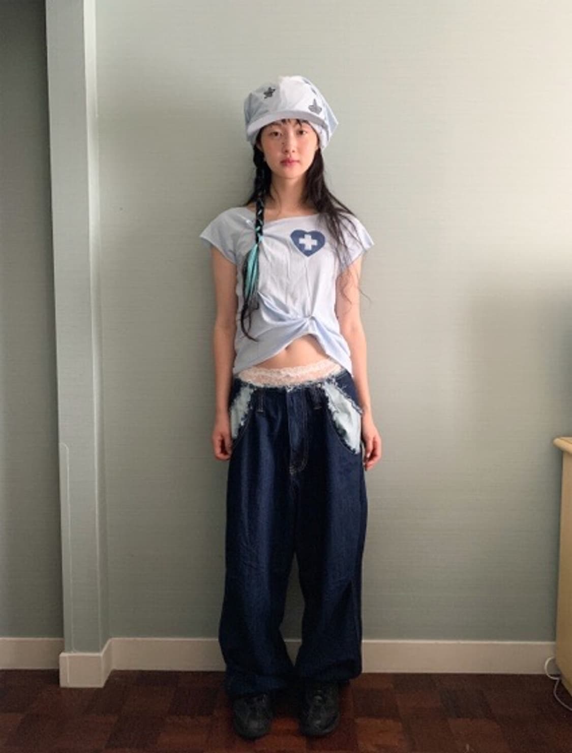 샵페어리 button up zodiac half T-shirt 상품이미지1
