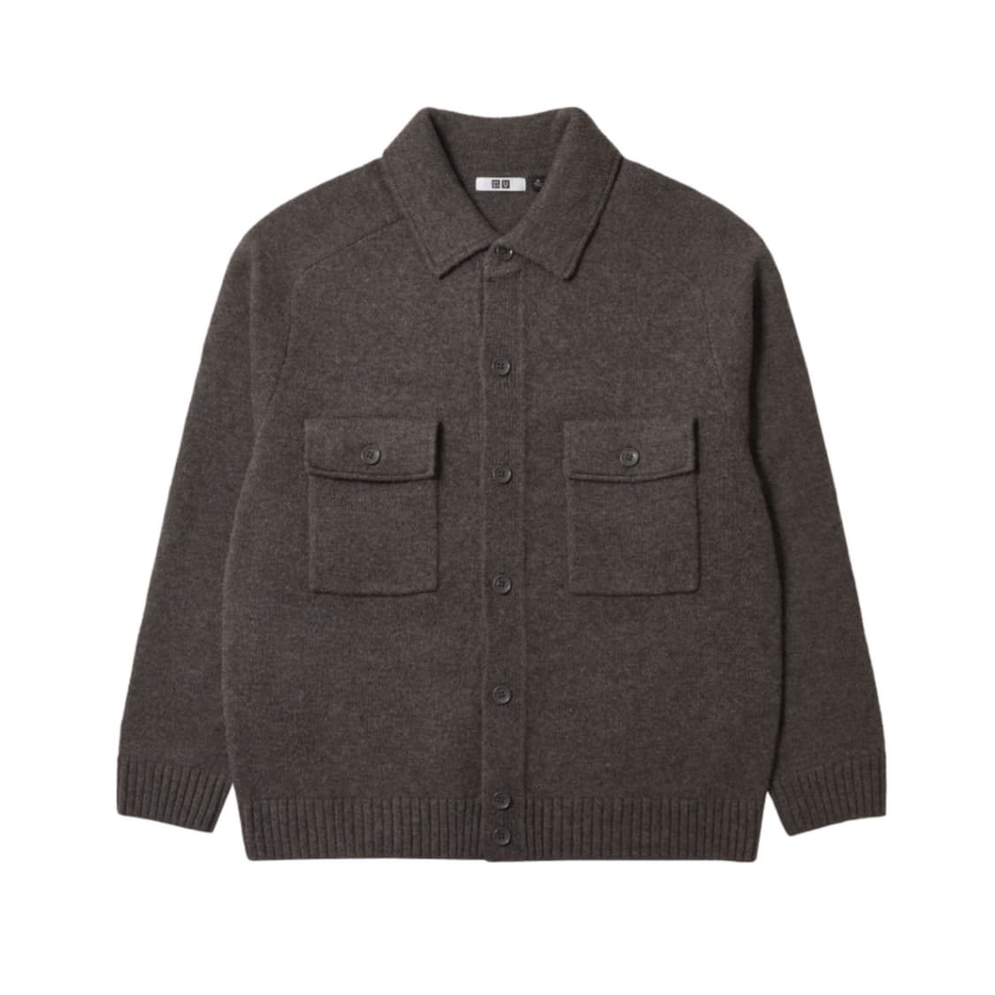 [XL] 유니클로 U 램스울 니트 가디건 브라운 상품이미지3