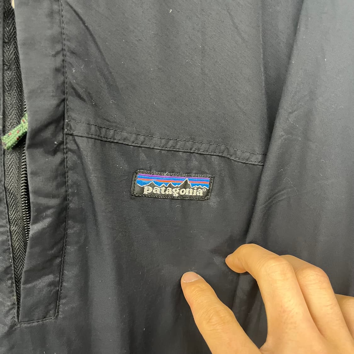 파타고니아 빈티지 판초 바람막이 블랙 남성2XL 상품이미지2