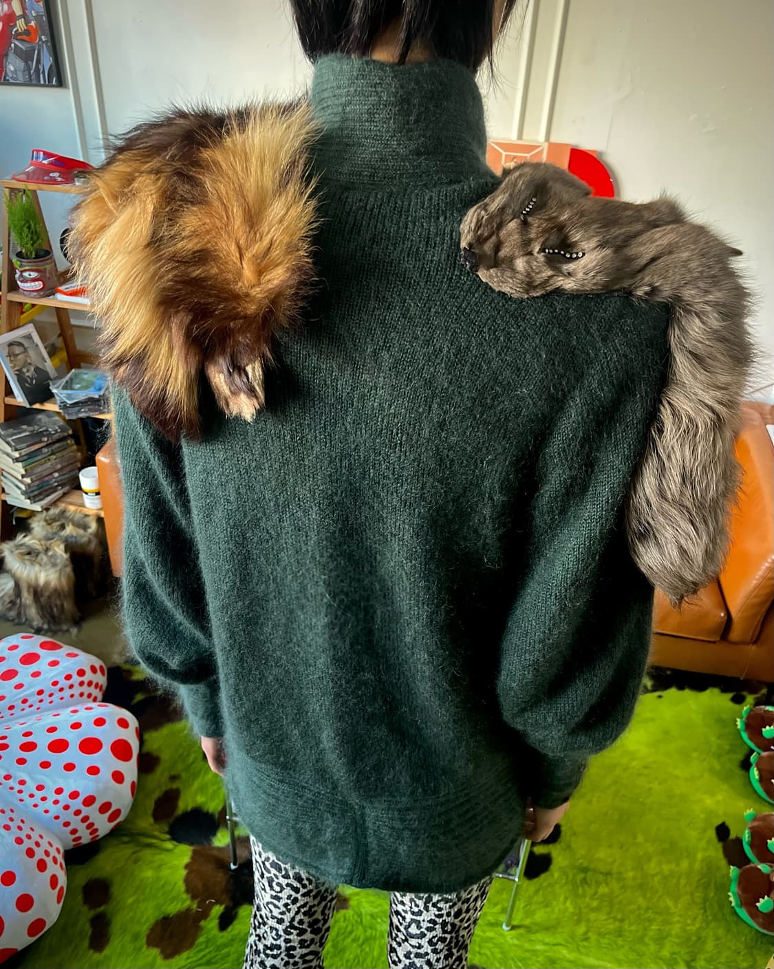 G.K 伊太利喜 Archive Real Fox Mohair Jacket 상품이미지4