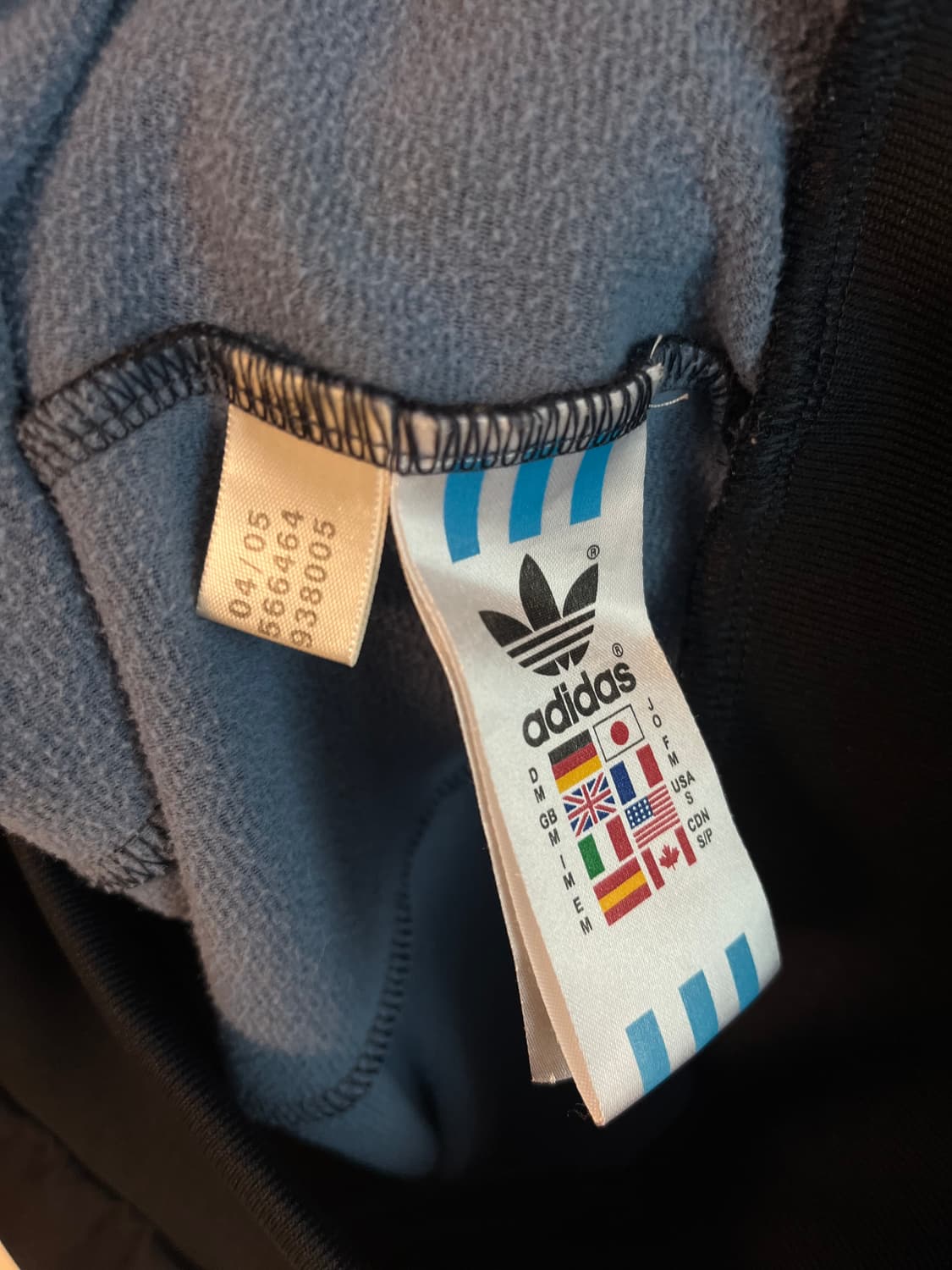 아디다스 파이어버드 네이비, 스카이블루 져지 [S] 상품이미지5