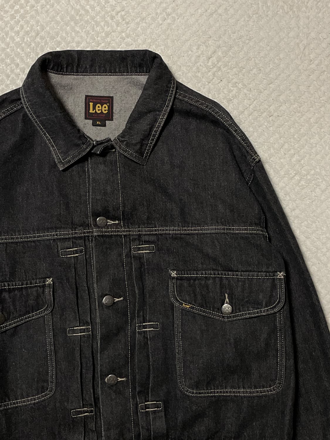 LEE 리 타입2 데님 트러커 청자켓 흑청 상품이미지3