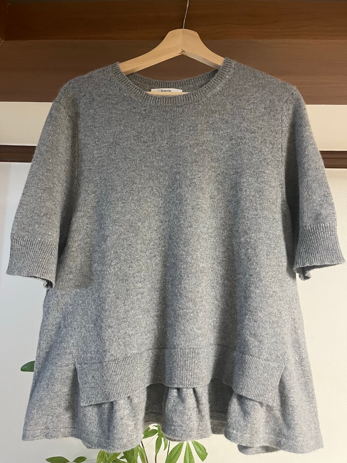 Barrie 멜란지그레이 캐시미어 니트 상품이미지1