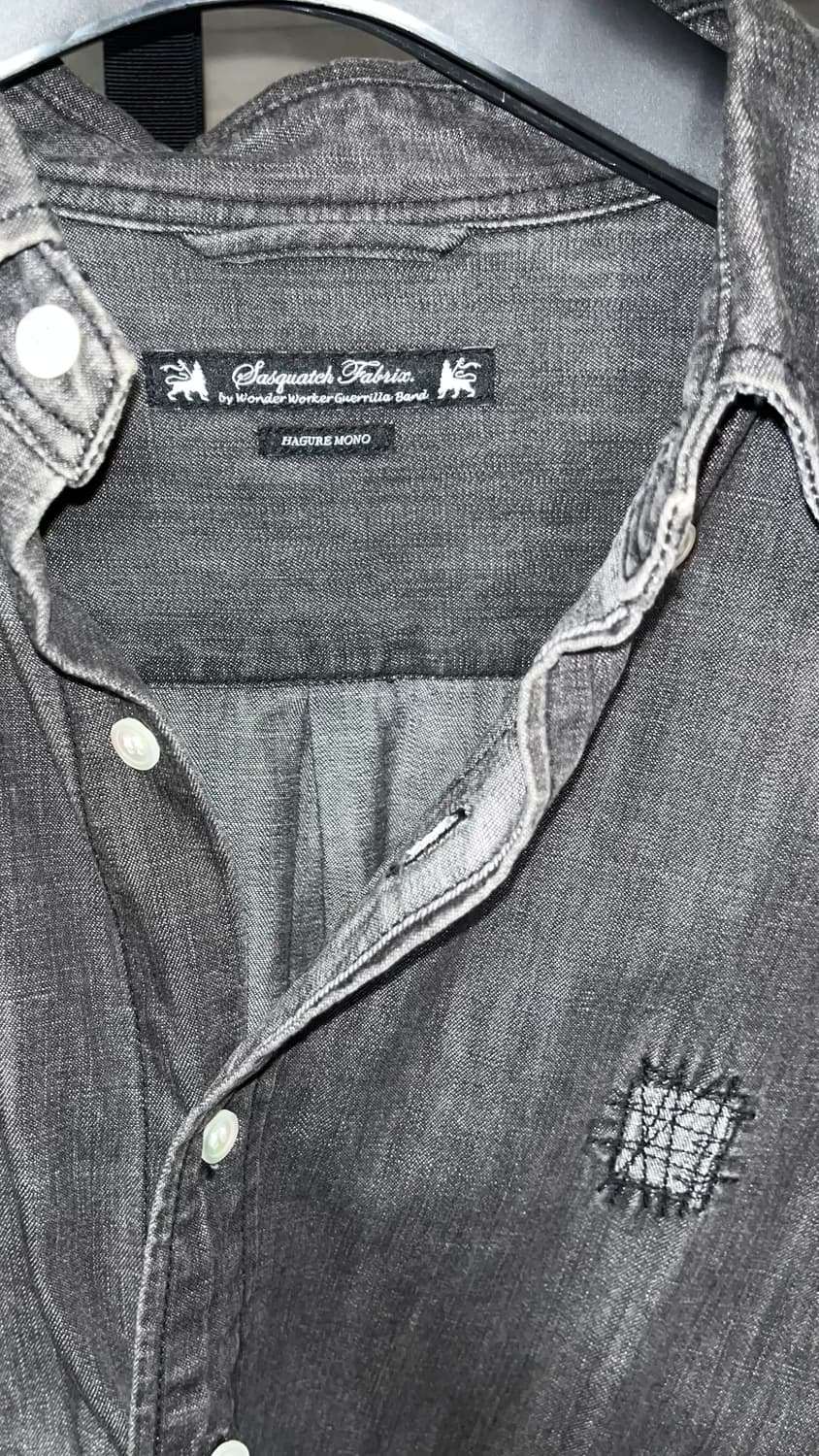 Sasquatchfabrix XXXL denim shirt (M) 상품이미지4