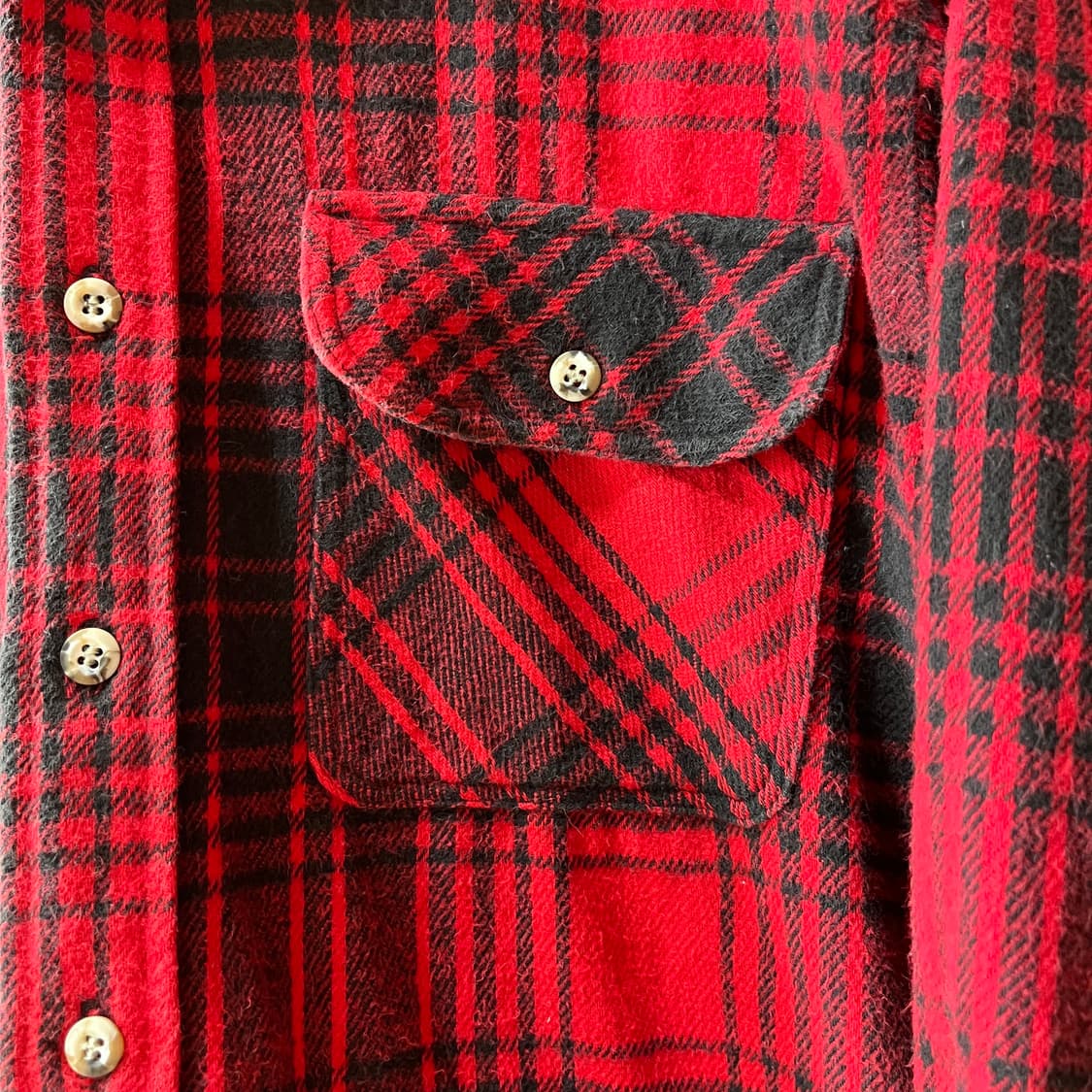 70s 리바이스 USA 메이드 알라스카 플란넬 셔츠 상품이미지5