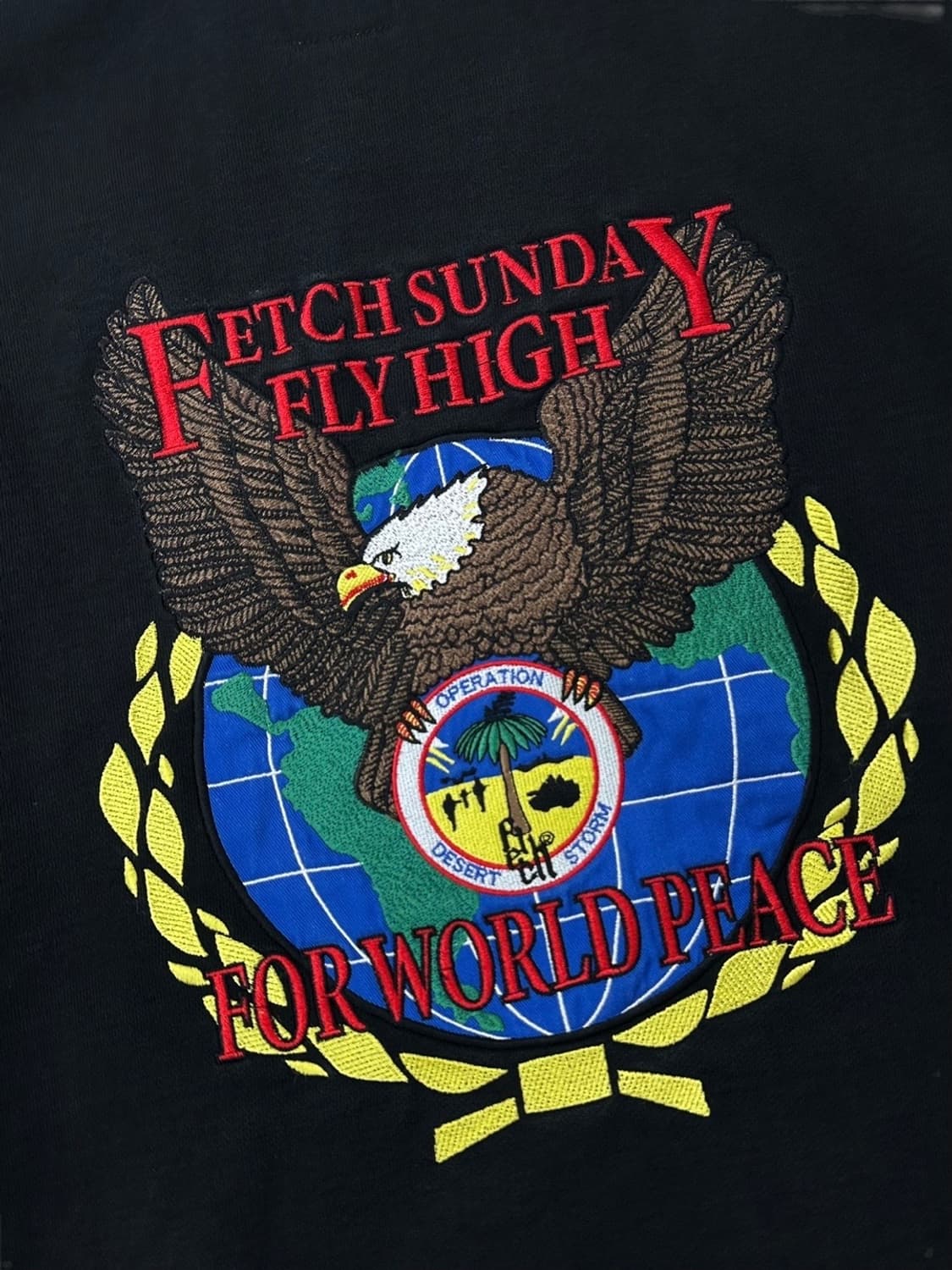 Fetch 패치선데이 후드집업 블랙 (M~XL)  상품이미지9