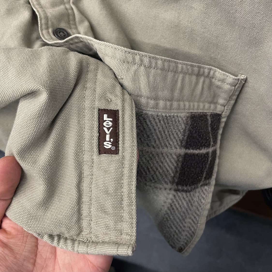 리바이스 헤비 코튼 체크 플리스 라이닝 워크 셔츠 자켓 N116 상품이미지6