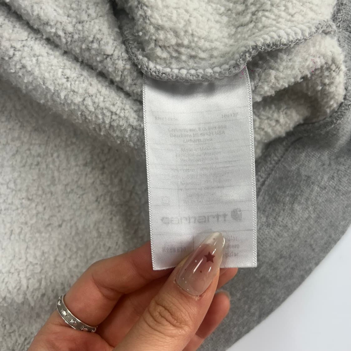 Carhartt 칼하트 사이드로고 그레이 후드티  상품이미지7