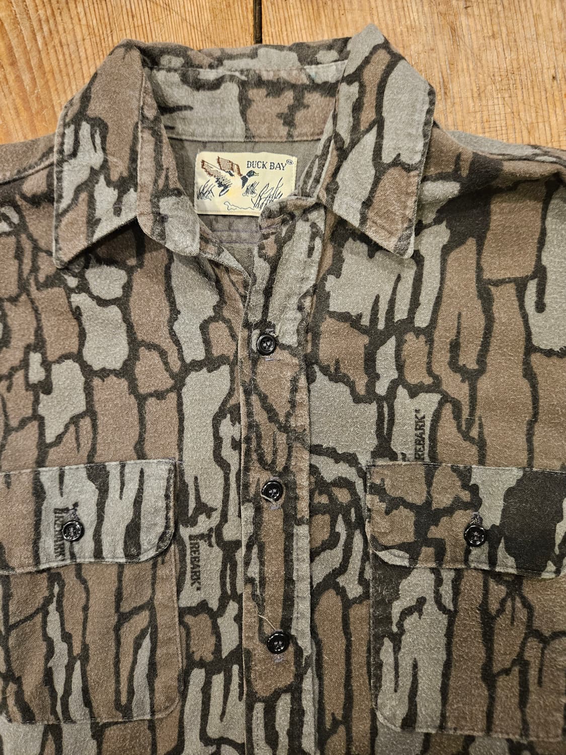 빈티지 duck bay 카모 셔츠 상품이미지3