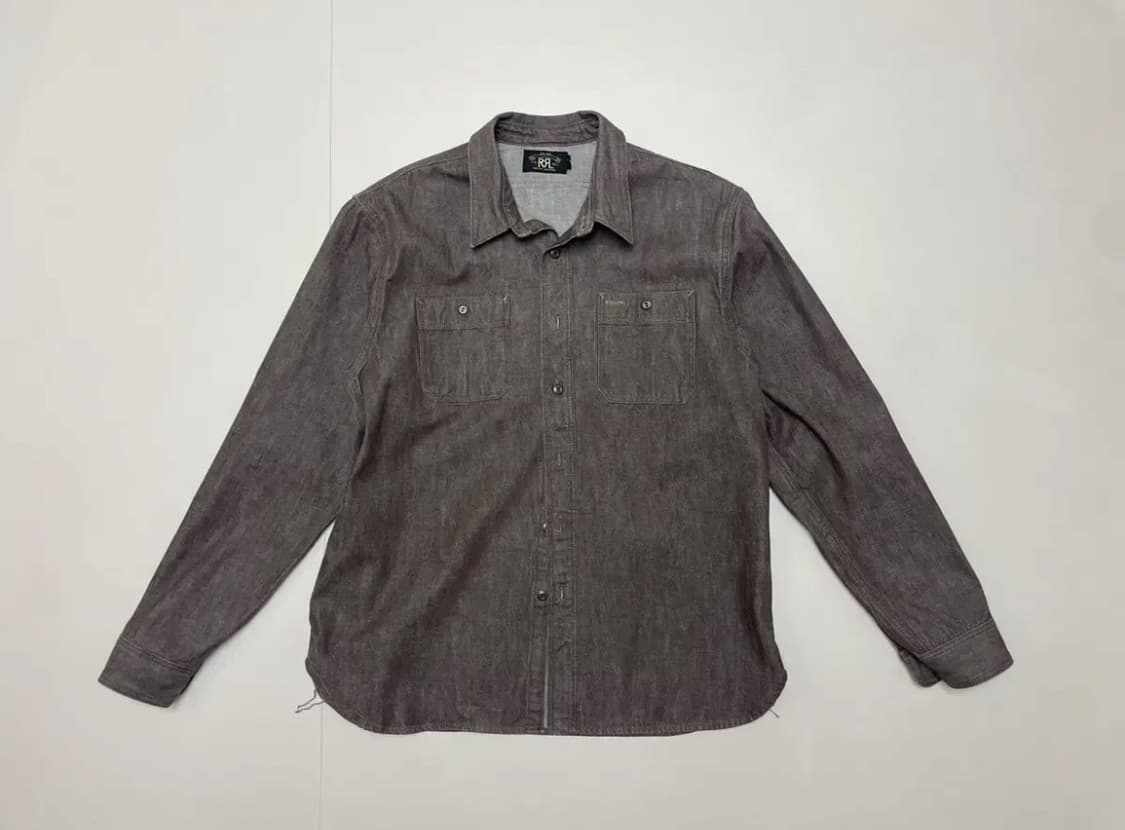RRL] 브라운 데님 워크셔츠 상품이미지3