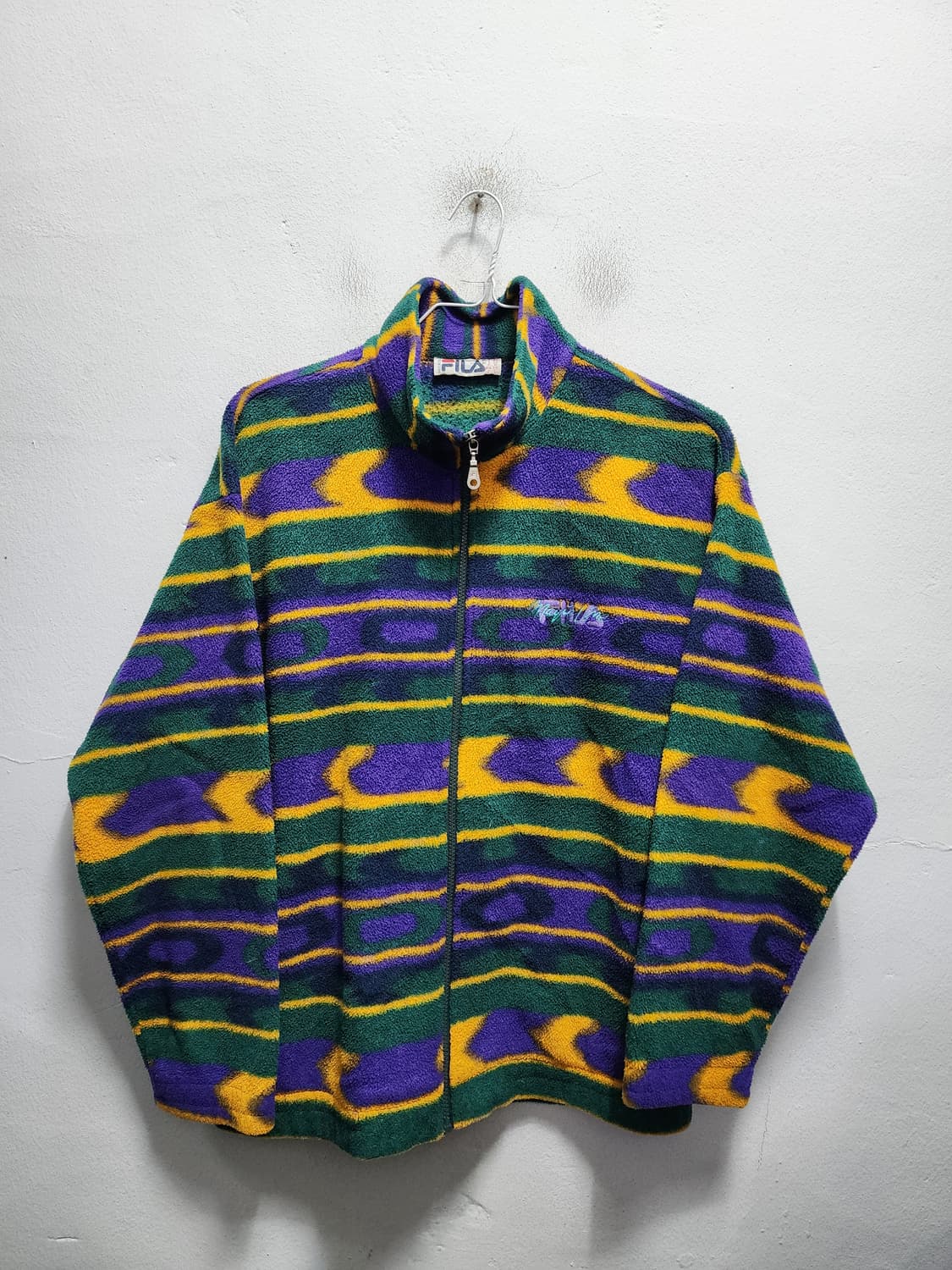 90s FILA 멀티컬러 스트라이프 패턴 플리스  상품이미지1