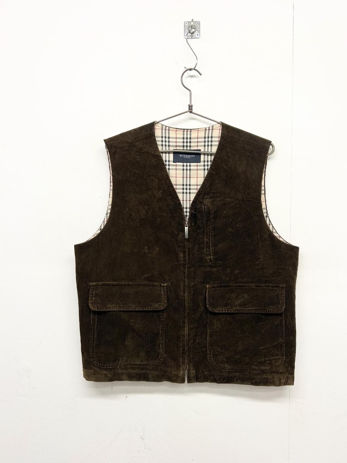빈티지 버버리 코듀로이 조끼 상품이미지1