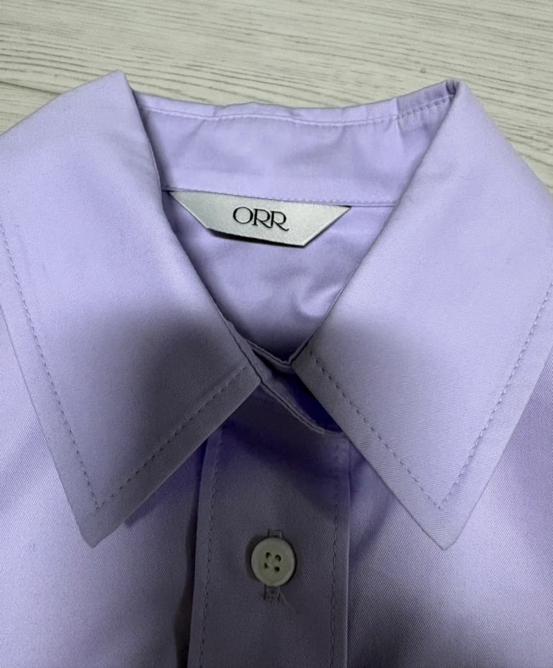 오르ORR 에어박스셔츠 라벤더S  상품이미지2