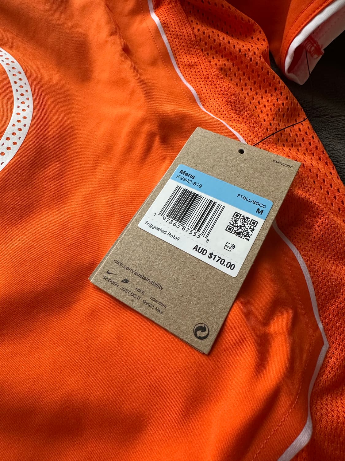 나이키 네덜란드 홈유니폼 반니스텔루이 마킹 새상품 M사이즈 상품이미지2