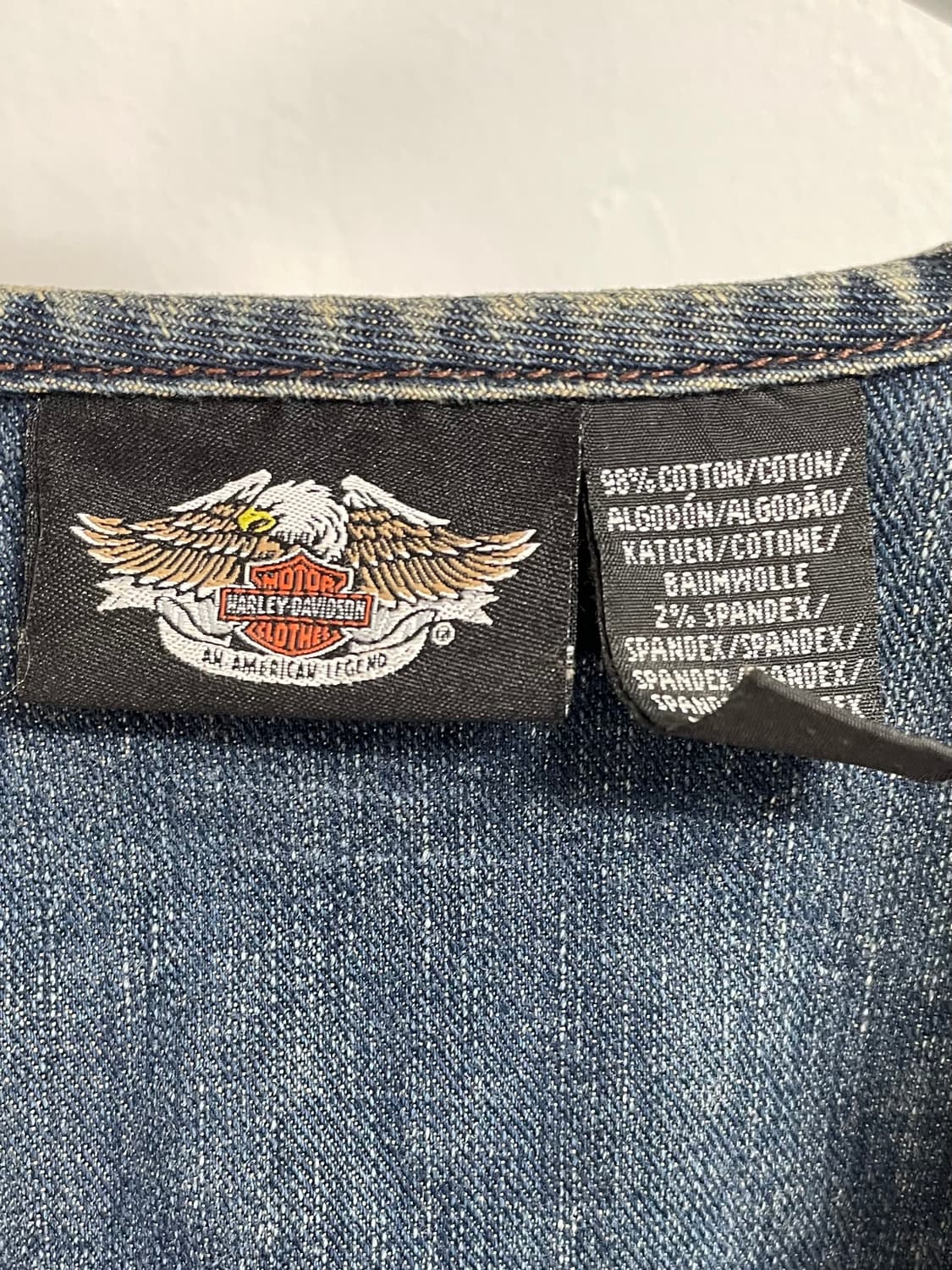 할리데이비슨 우먼 데님 집업 베스트 (on.303)   상품이미지8