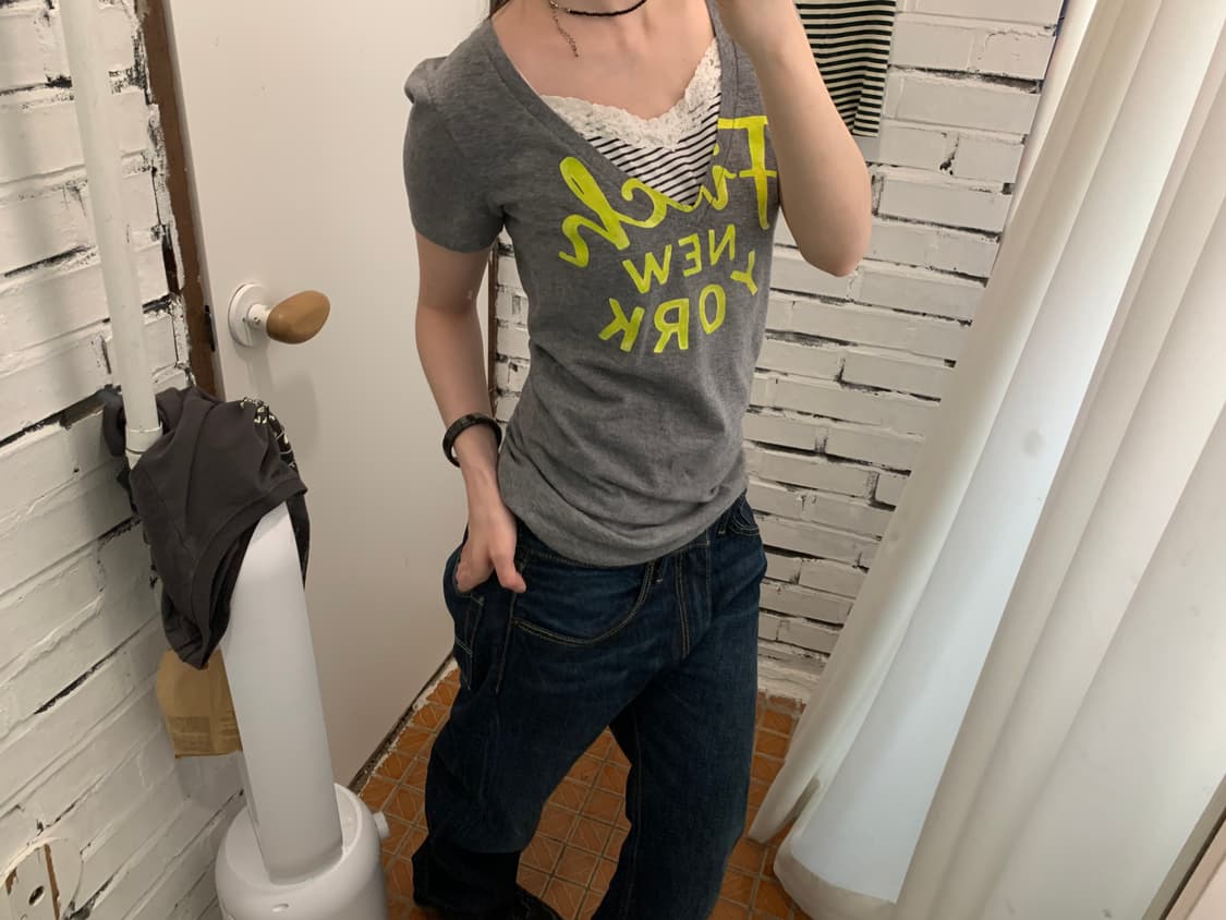 Abercrombie v neck half t 상품이미지6