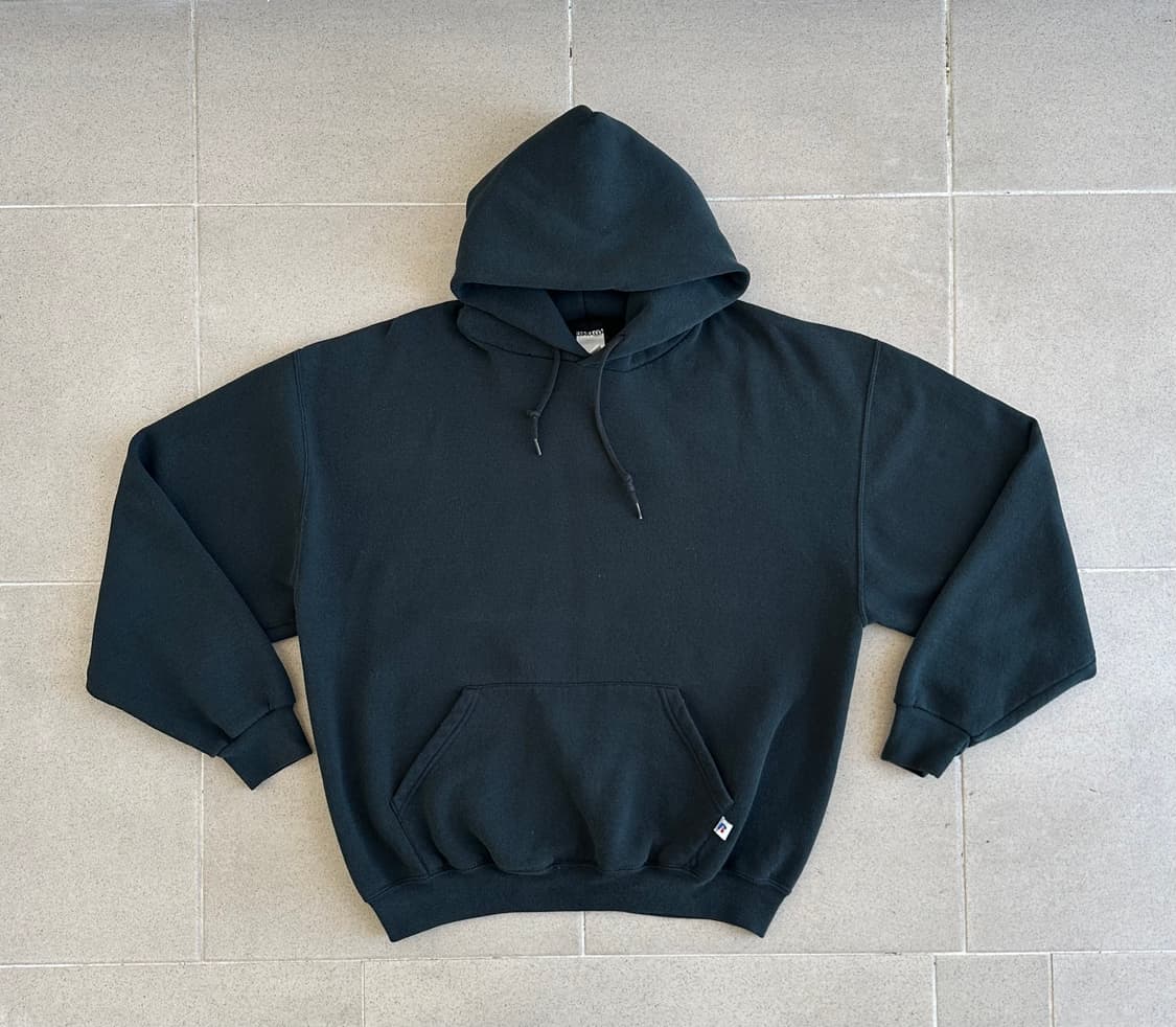 00s 빈티지 러셀 후드 그린 XL 상품이미지1