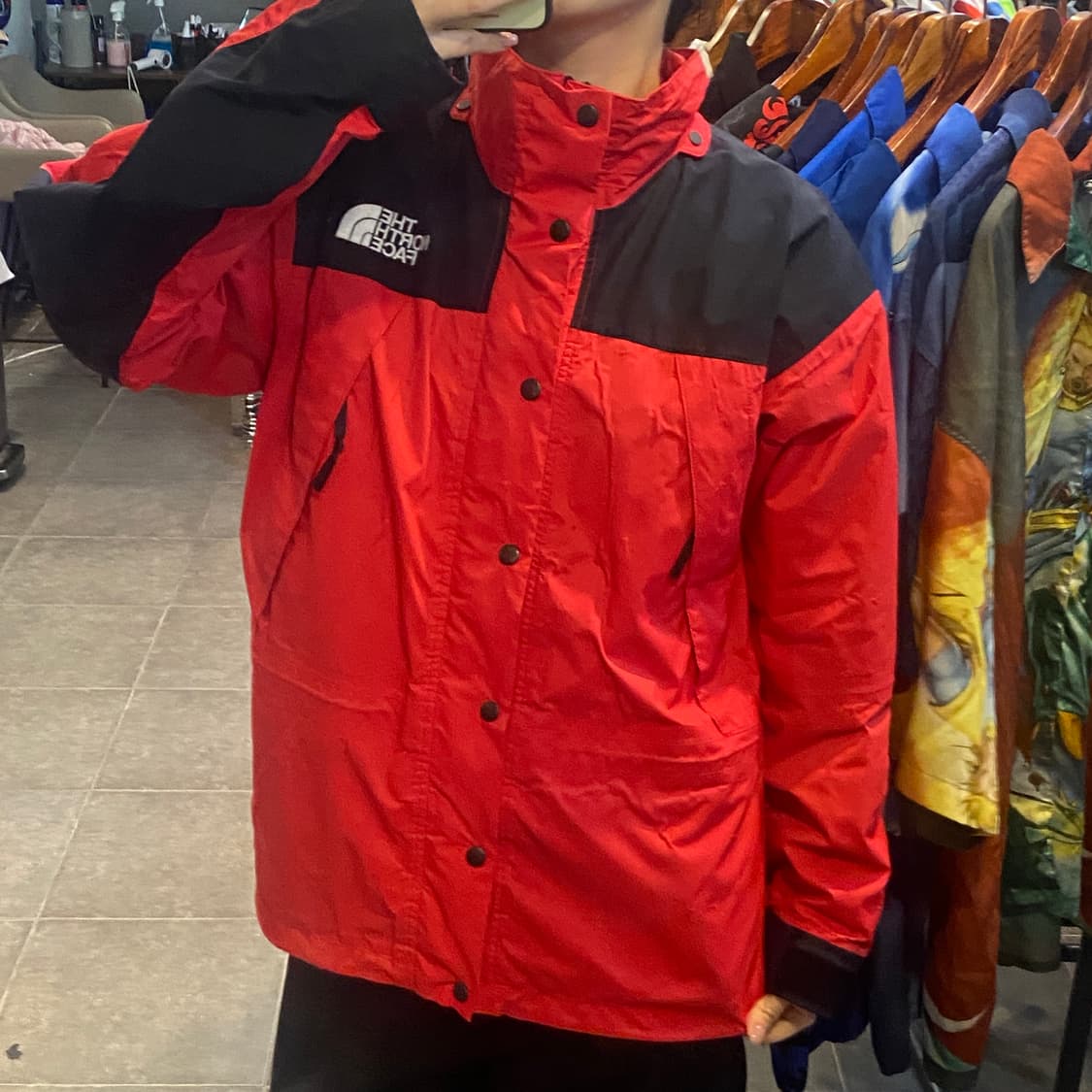[NO.9] THENORTHFACE 레드 집업 바람막이  상품이미지2