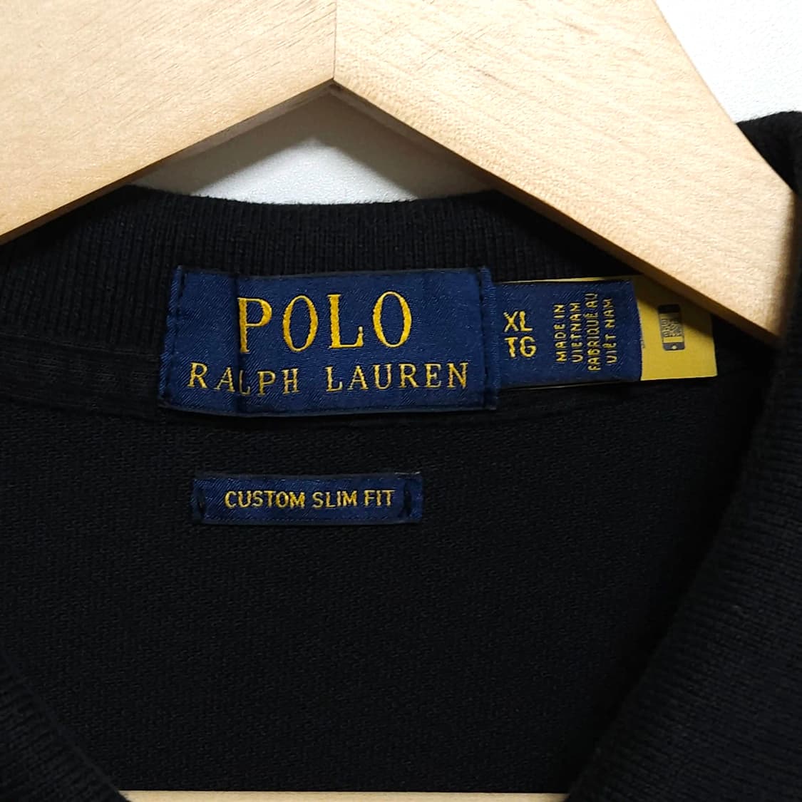 110)POLO 폴로 반팔 카라티 블랙 커스텀슬림핏 상품이미지5