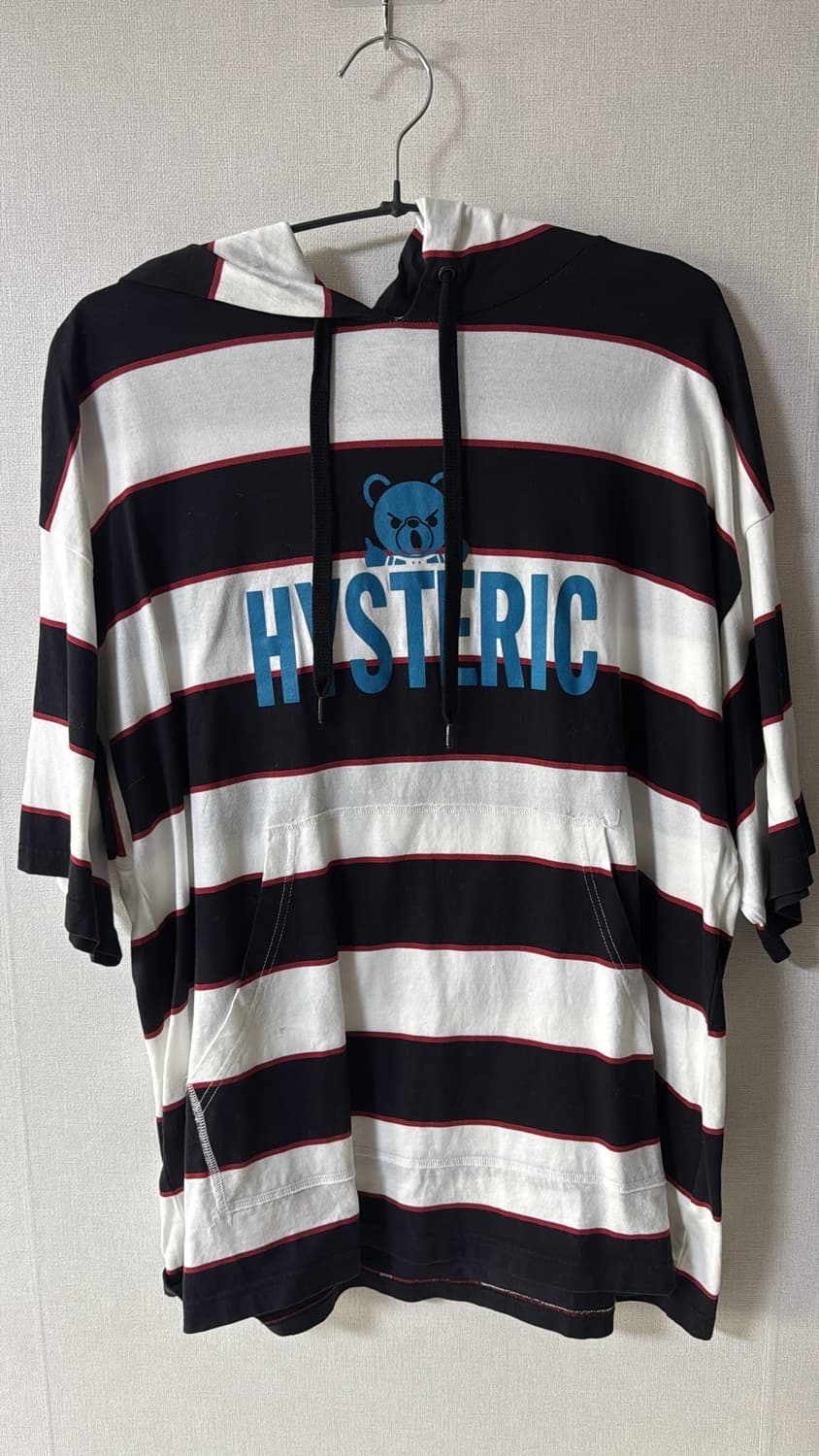 히스테릭글래머 스트라이프 후드 티셔츠 상품이미지1