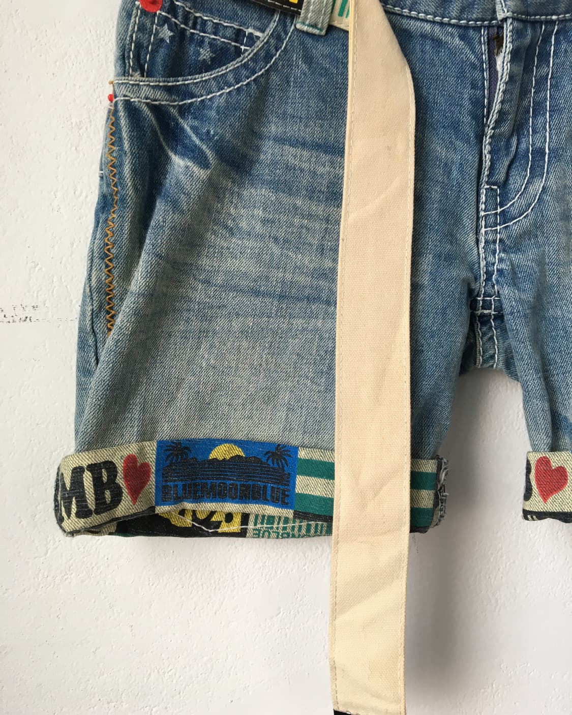 Belted denim short 상품이미지4