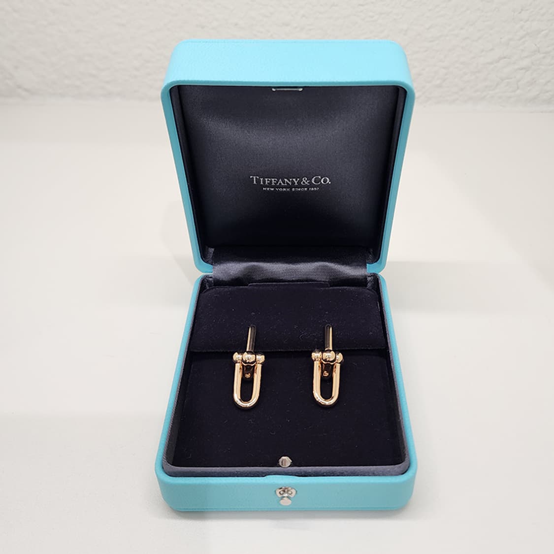 티파니 68533686 하드웨어 링크 이어링 라지 로즈골드 상품이미지2