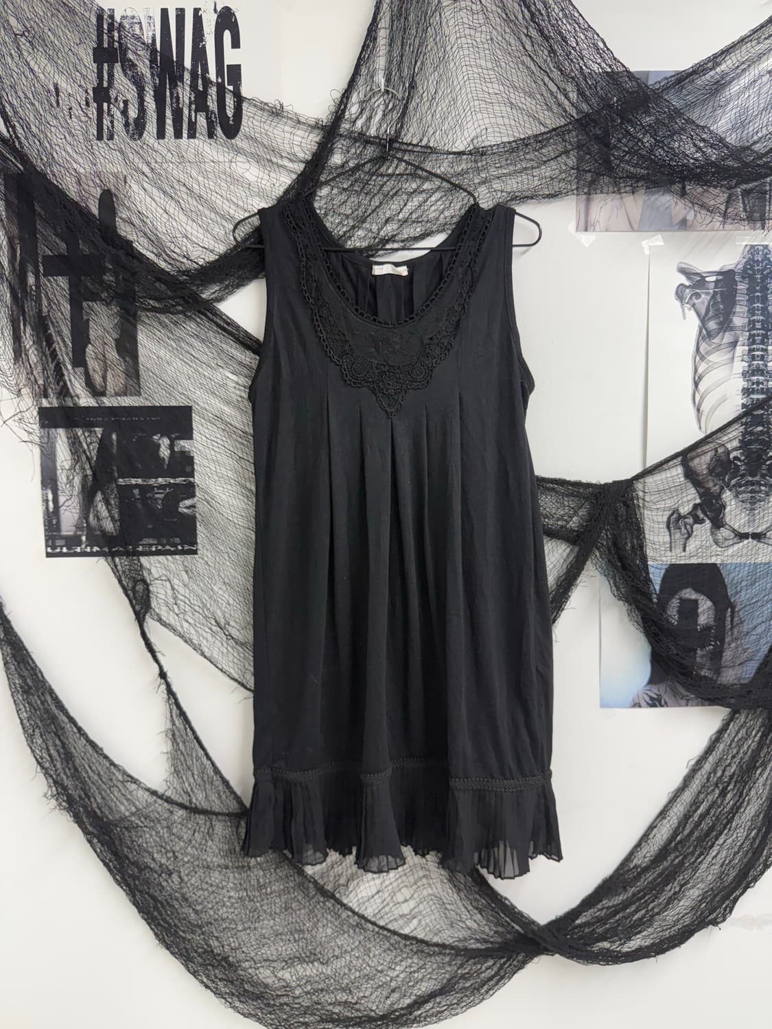 Lace detailed sleeveless long onepiece   상품이미지2
