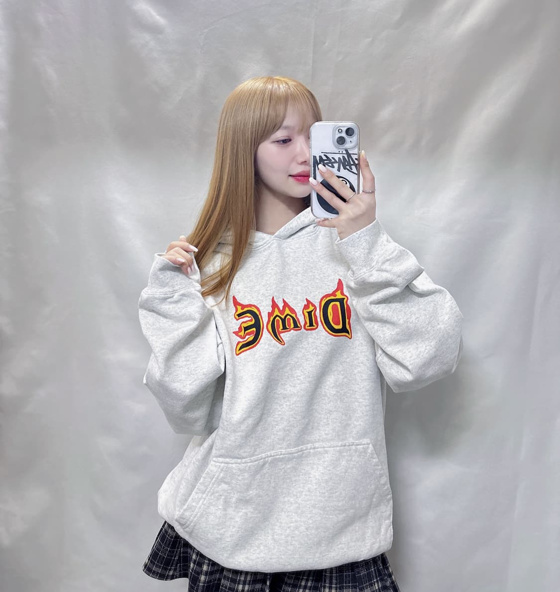 Dime 빅로고 플레임 후드  상품이미지2