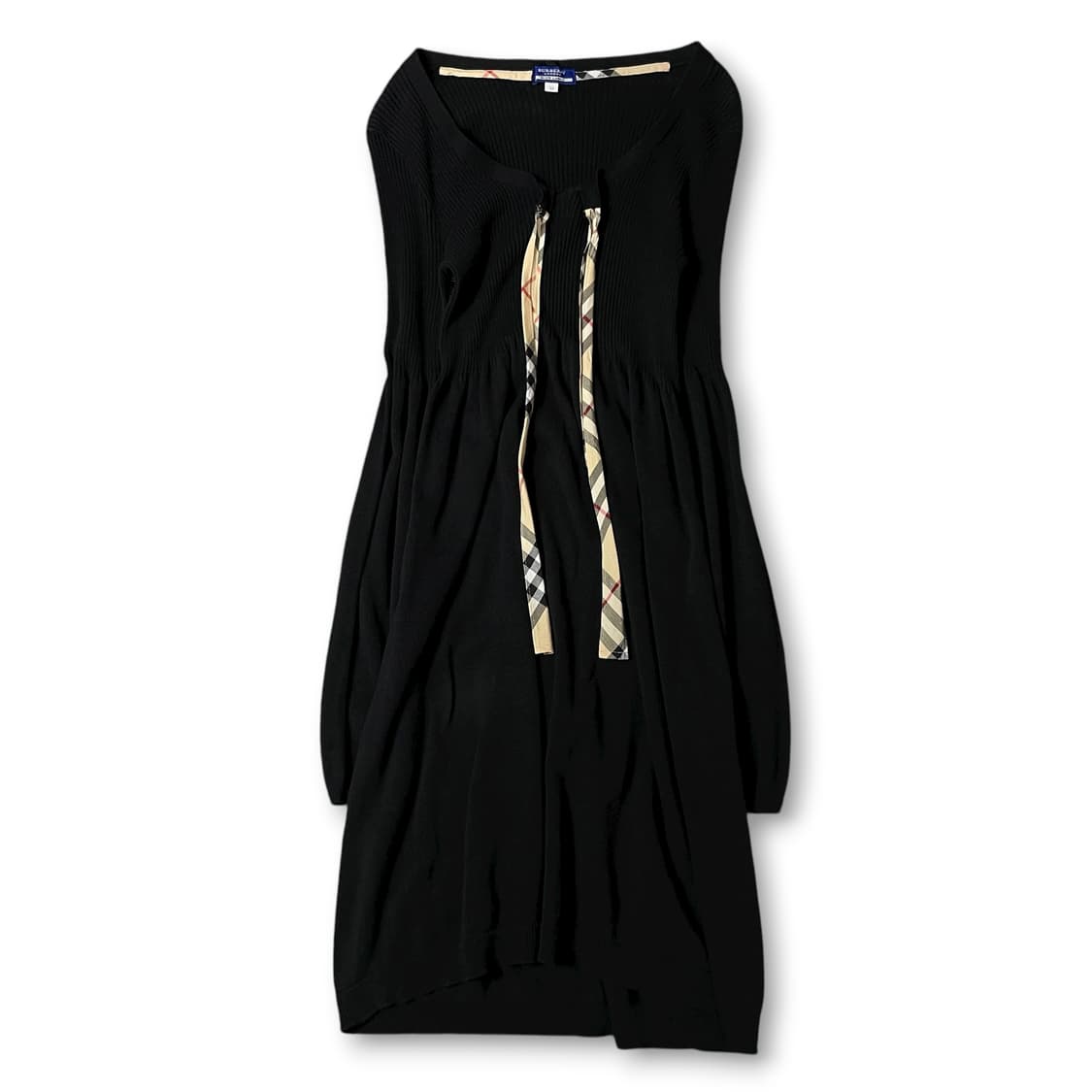 버버리 블루라벨 블랙 니트 롱 원피스 38 상품이미지1