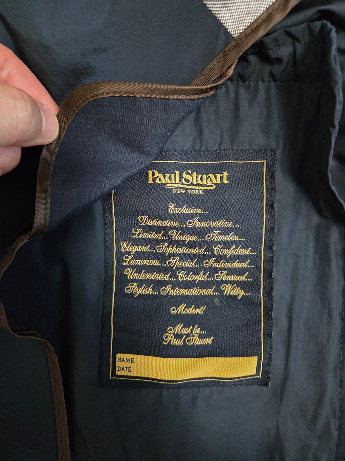 [정품/상태A] 폴스튜어트(Paul Stuart) 뉴욕 - 가죽 트림 나 상품이미지5